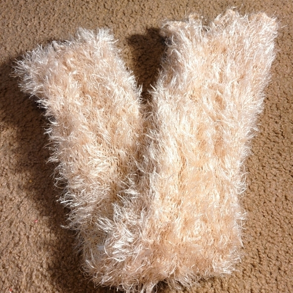 Two Fuzzy Fall Winter Scarves 5"×62" - Picture 4 of 9